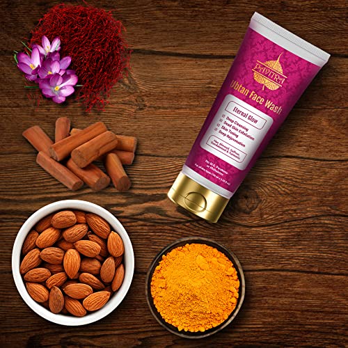 Pavitra+ Ubtan Glow Face wash for Tan Removal with Almond, Saffron and Sandalwood 100ml
