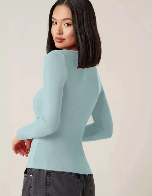 Square Neck Fitted Top