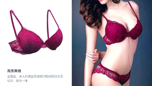 New Style List Womens sexy Bra panty set maroon colour /Best selling Lingerie Set For Honeymoon couple Lace Lingerie