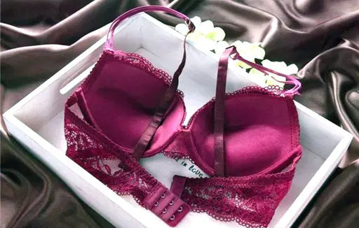 New Style List Womens sexy Bra panty set maroon colour /Best selling Lingerie Set For Honeymoon couple Lace Lingerie