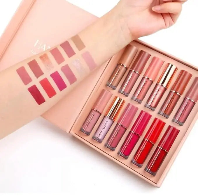 Liquid matte Professional Lipstick 12 pieces set. (2.5ml x 12)